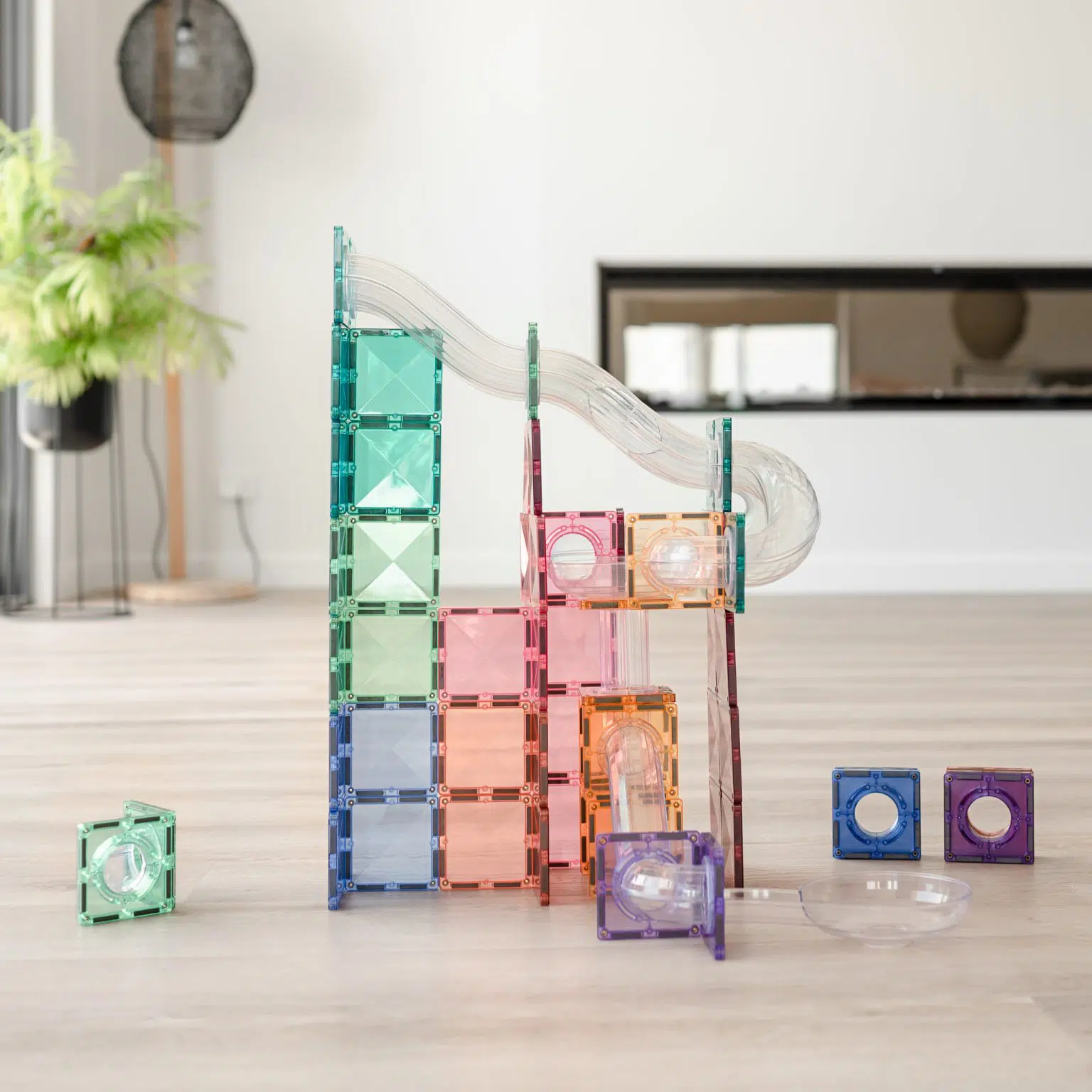 Connetix Tiles Pastel Ball Run Expansion set (80 kom) - Image 3
