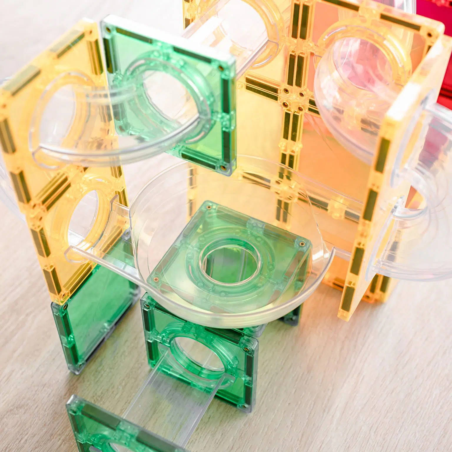 Connetix Tiles Rainbow Ball Run Expansion set (66 kom) - Image 3