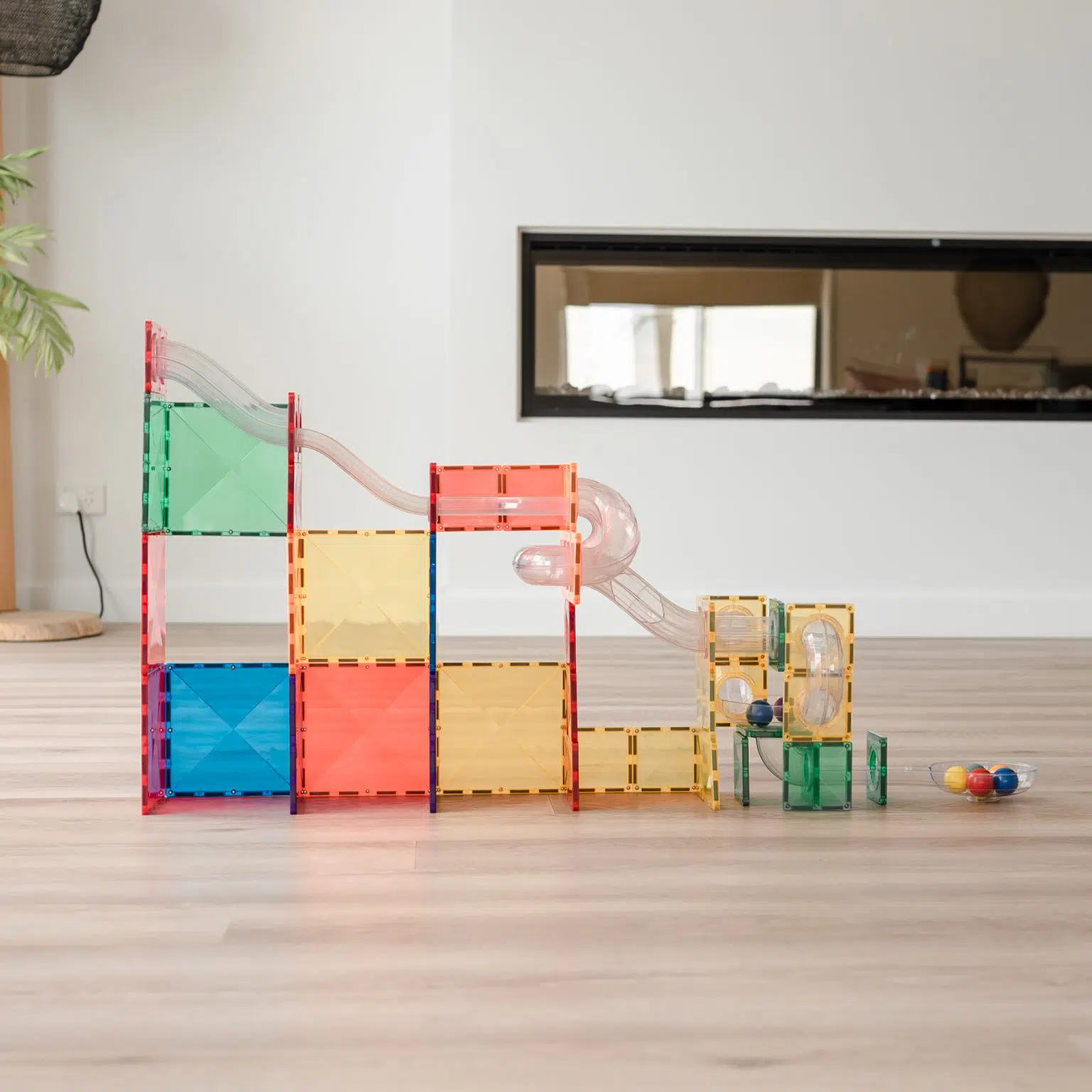 Connetix Tiles Rainbow Ball Run Expansion set (66 kom) - Image 6