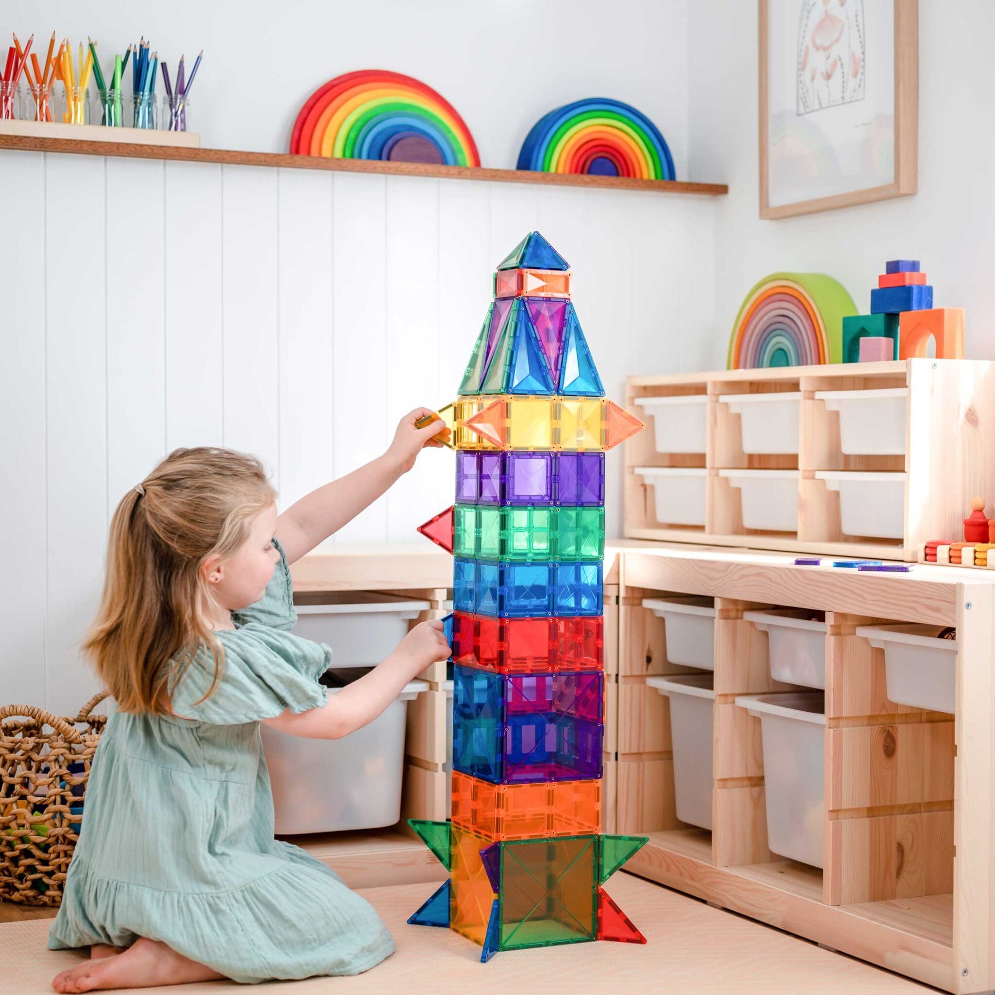 Connetix Tiles Rainbow Creative set (102 kom) - Image 8