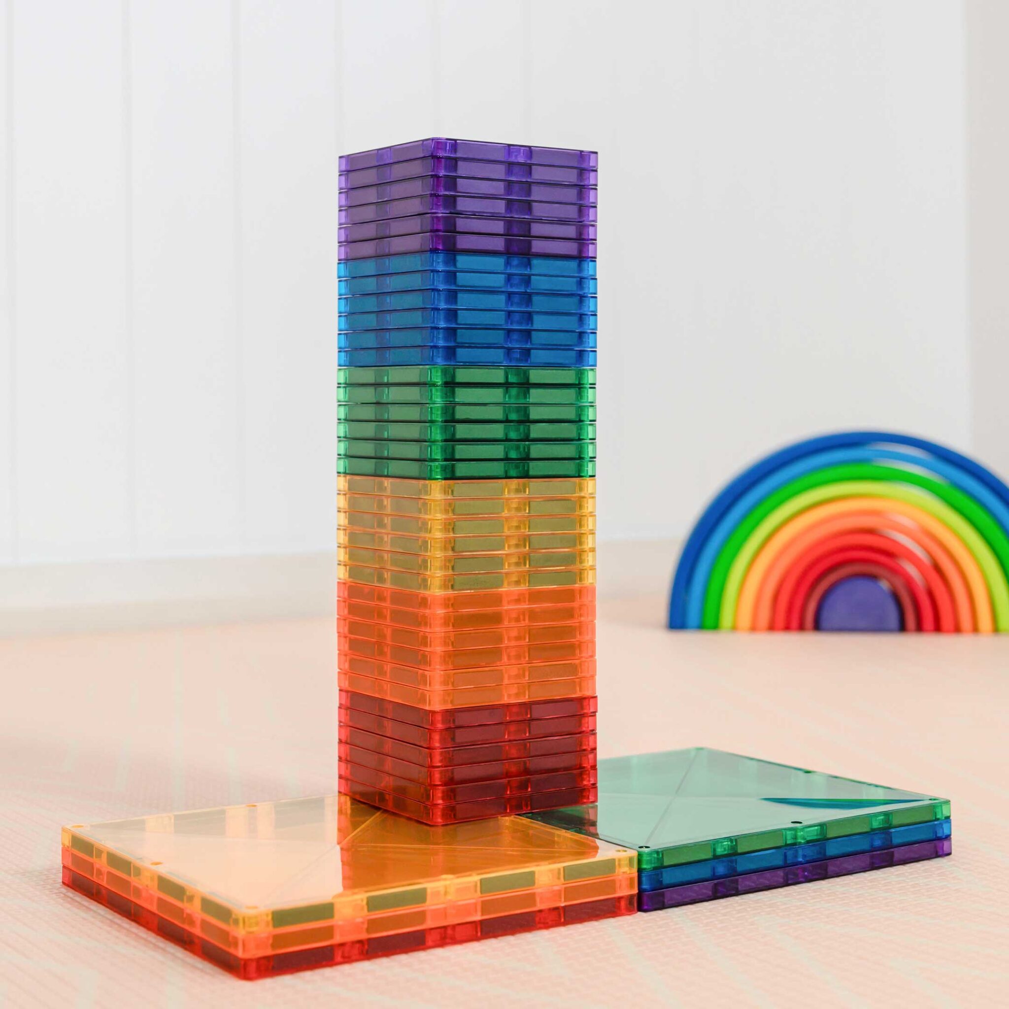 Connetix Tiles Rainbow set Square (42 kom) - Image 4
