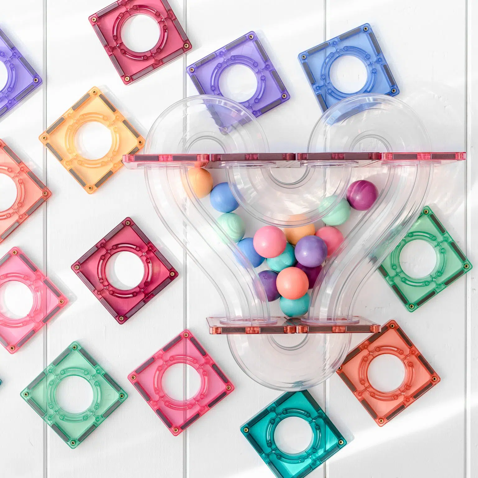 Connetix Tiles Pastel Ball Run set (106 kom) - Image 8