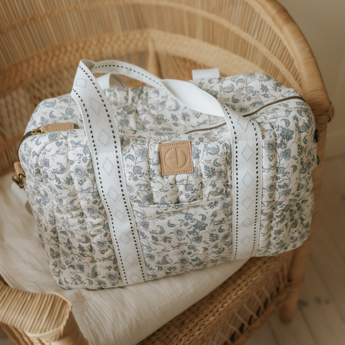 Elodie torba za previjanje Quilted - Garden Leo Toile - Image 5
