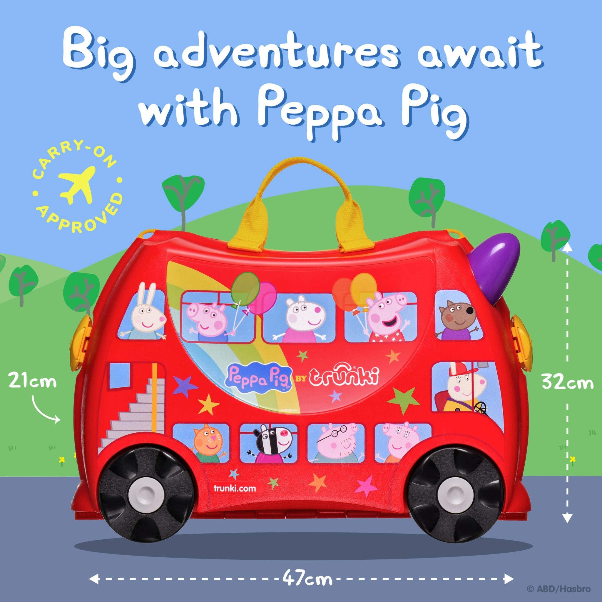 Trunki dječiji kofer 3u1 Peppa Pig Party Bus - Image 2