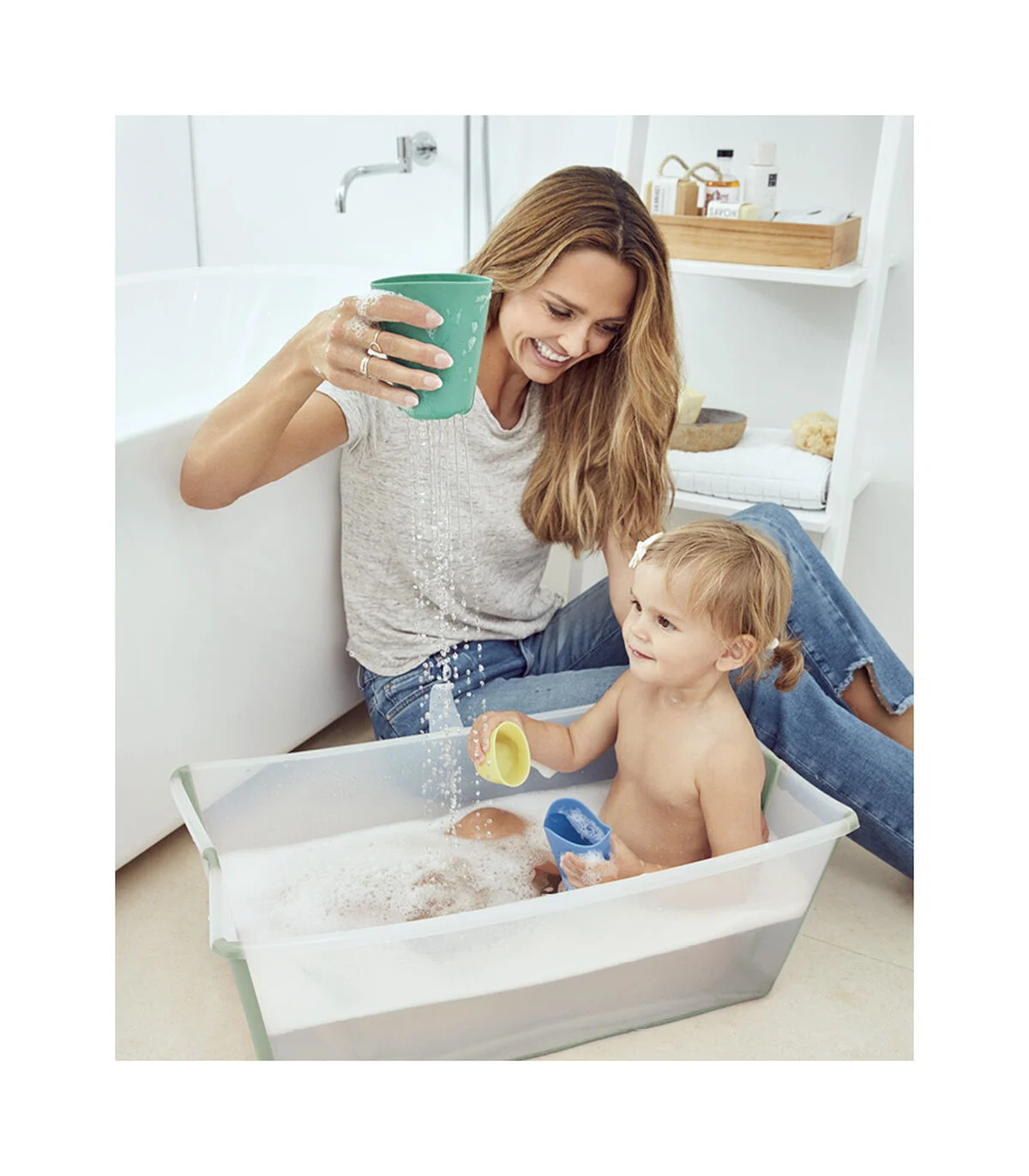 Stokke Flexi Bath kadica X-Large White + Potpora za novorođenče - Image 4