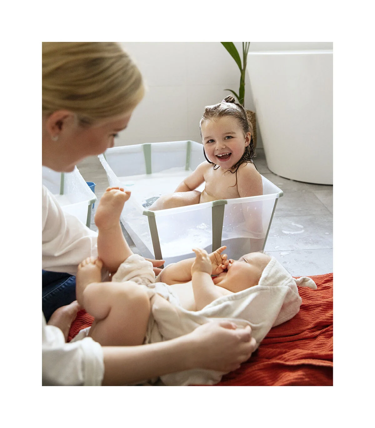 Stokke Flexi Bath kadica X-Large White + Potpora za novorođenče - Image 3