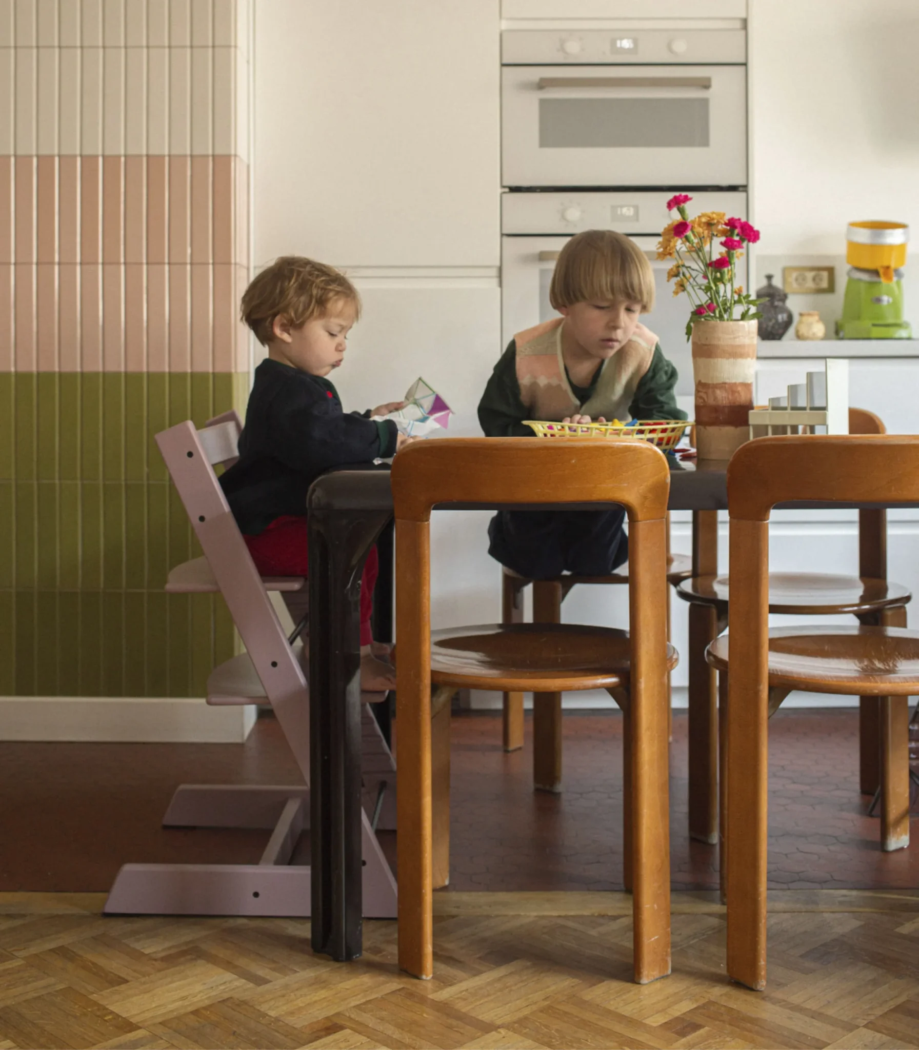 Stokke Tripp Trapp Hranilica Stolica Heather Mauve - Image 3