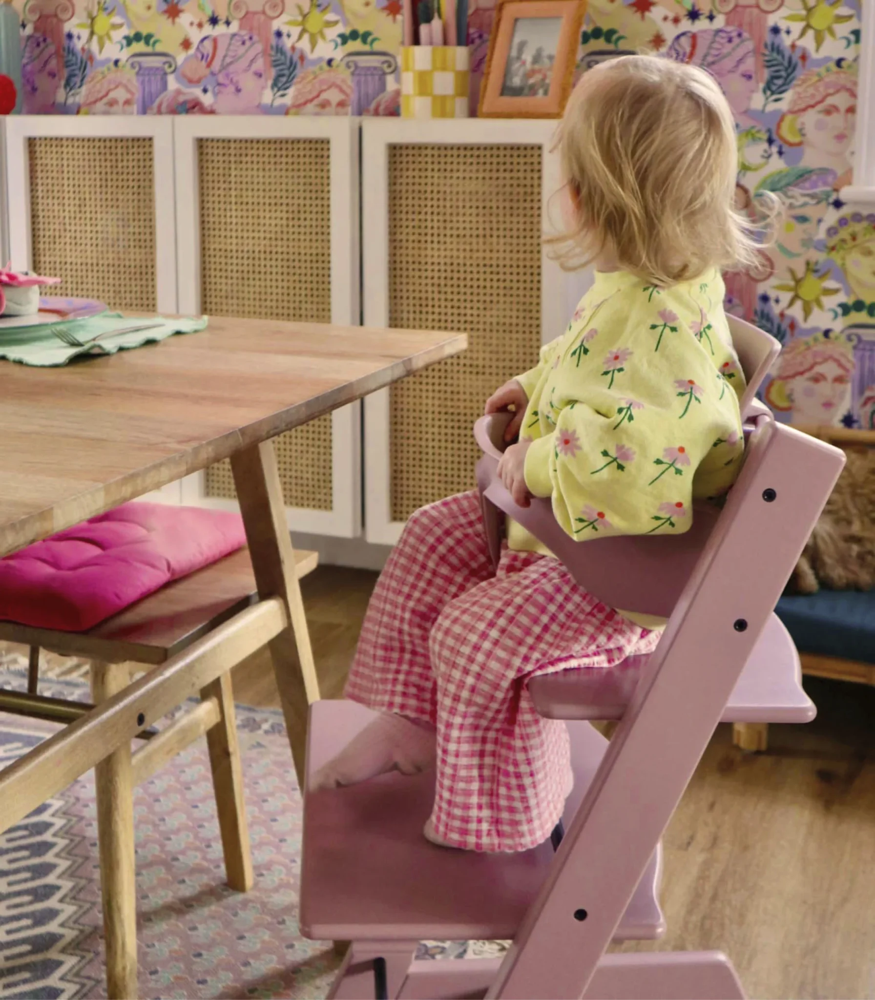 Stokke Tripp Trapp Hranilica Stolica Heather Mauve - Image 2