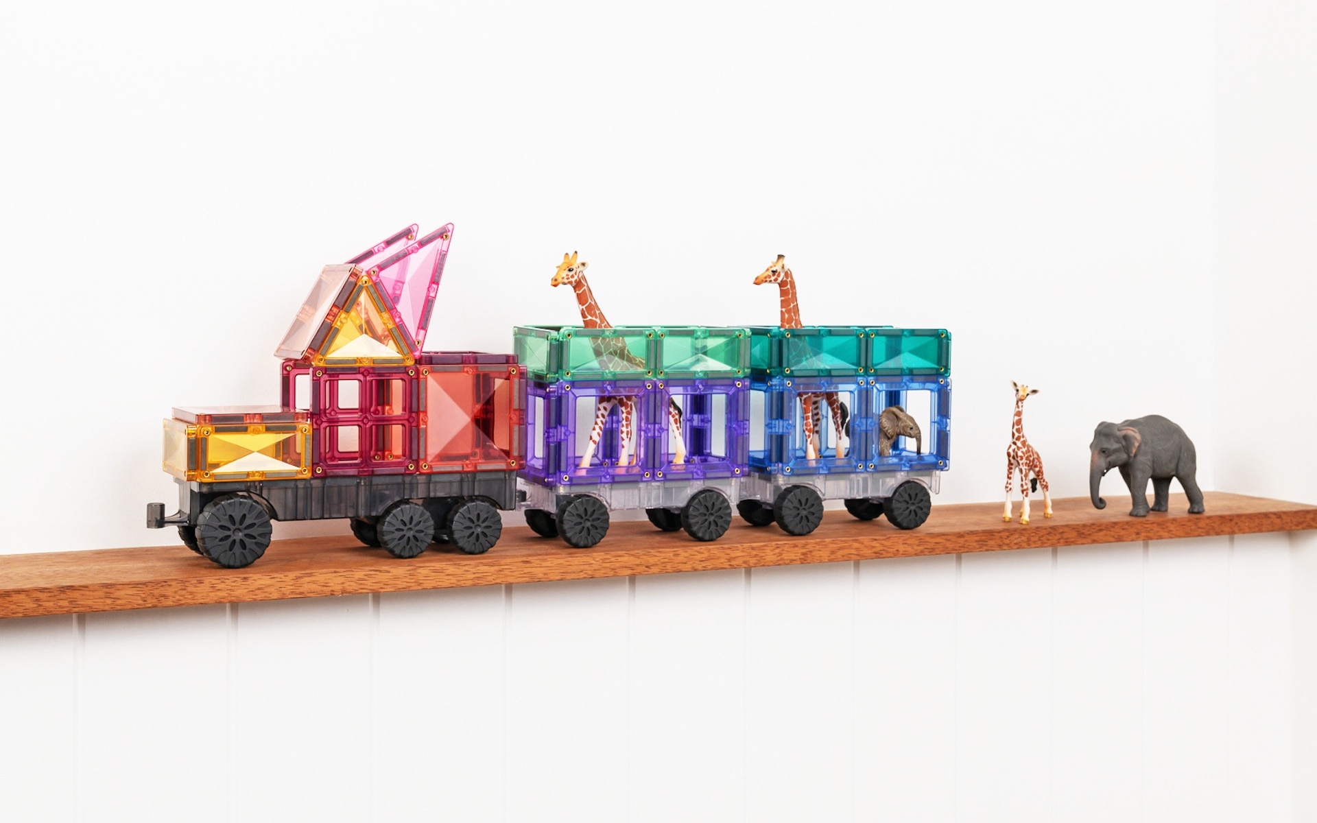 Connetix Tiles Pastel Transport set (50 kom) - Image 11
