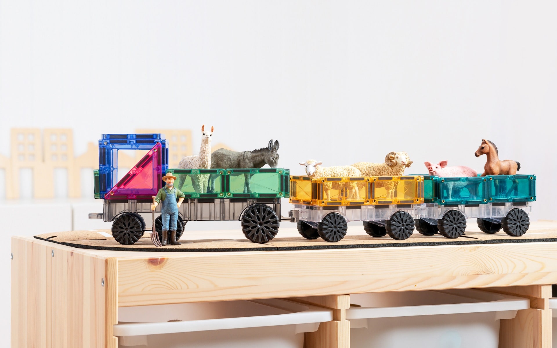 Connetix Tiles Pastel Transport set (50 kom) - Image 8