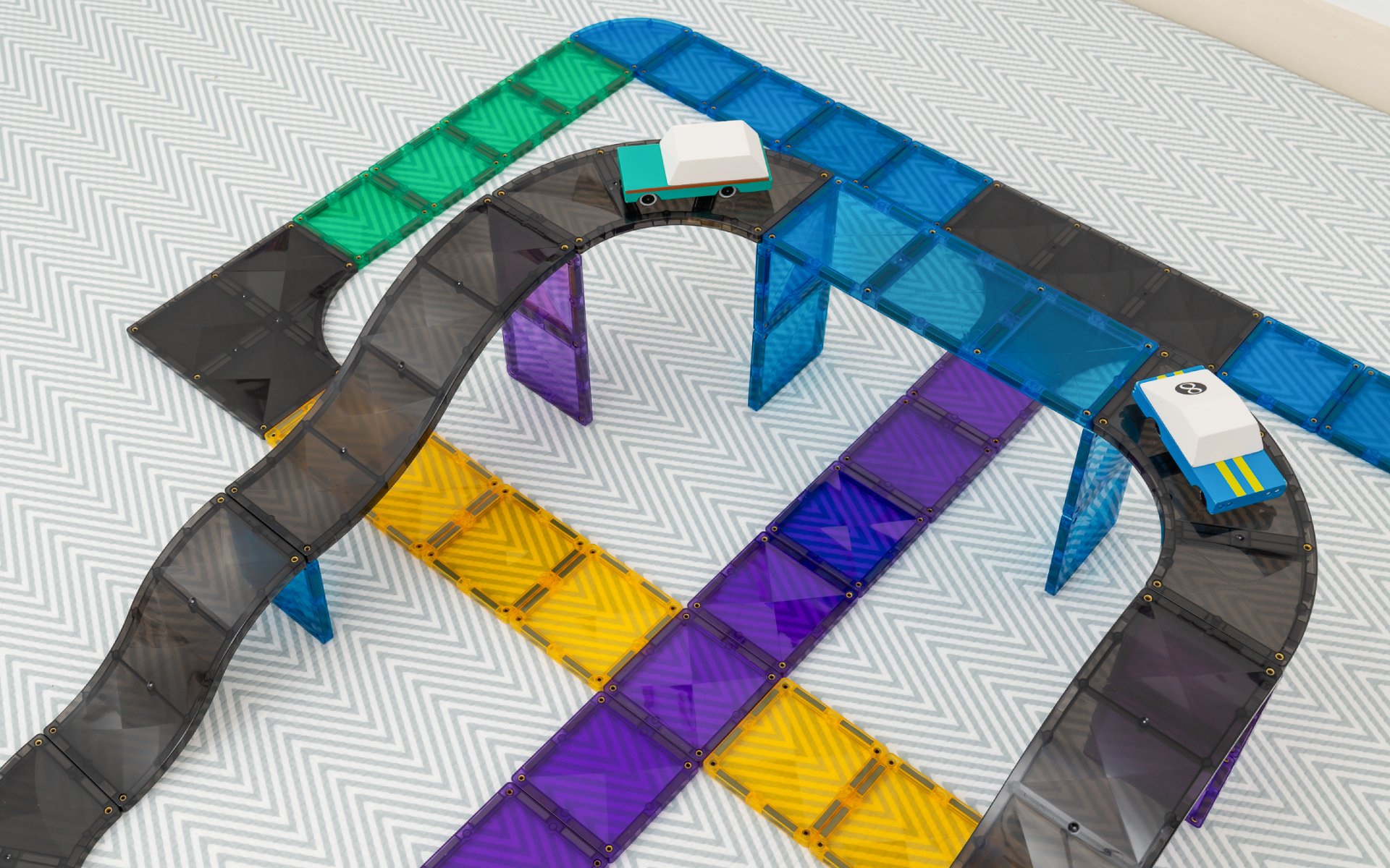 Connetix Tiles Roads- Rampe i raskrsnice (16 kom) - Image 4