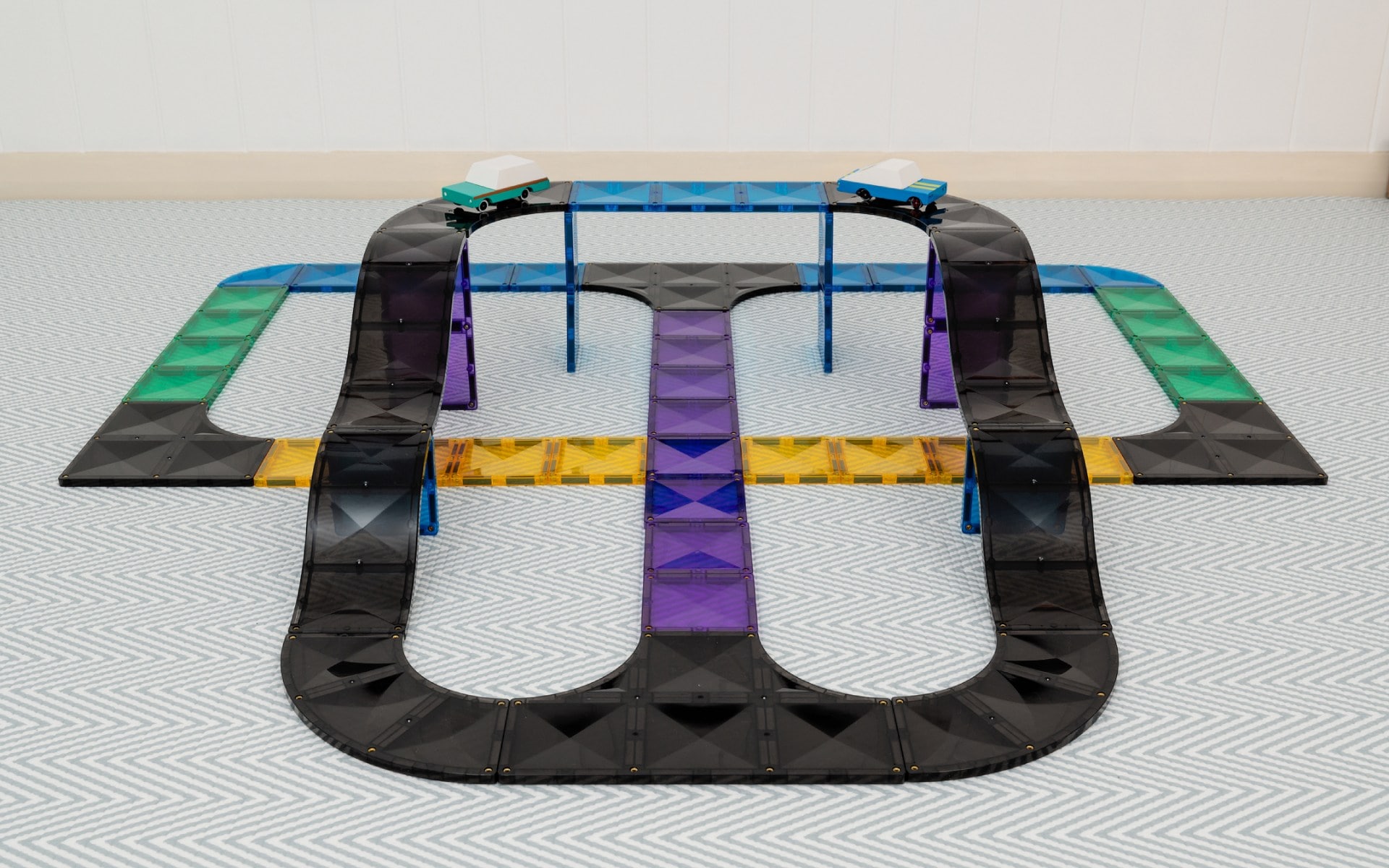 Connetix Tiles Roads- Rampe i raskrsnice (16 kom) - Image 10