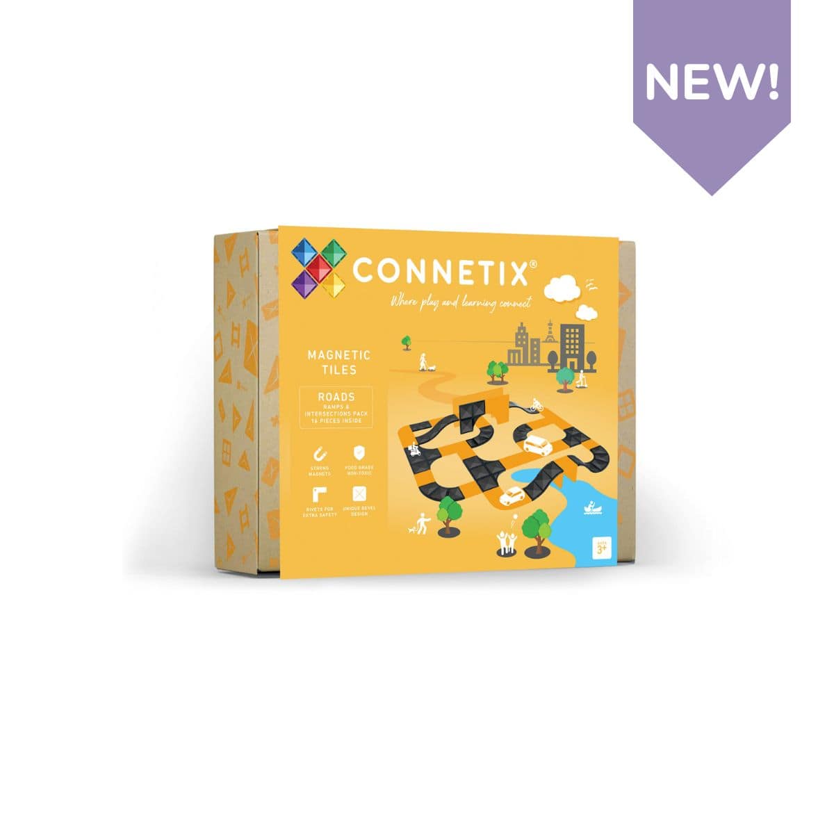 Connetix Tiles - Rampe i raskrsnice (16 kom)
