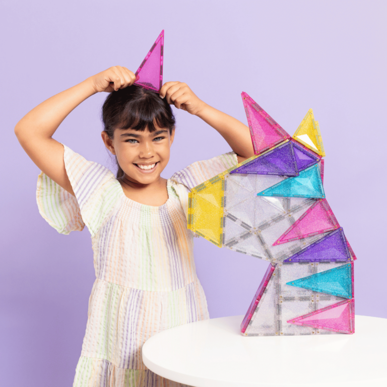 Connetix Tiles Glitter Unicorn set (56 kom) - Image 2