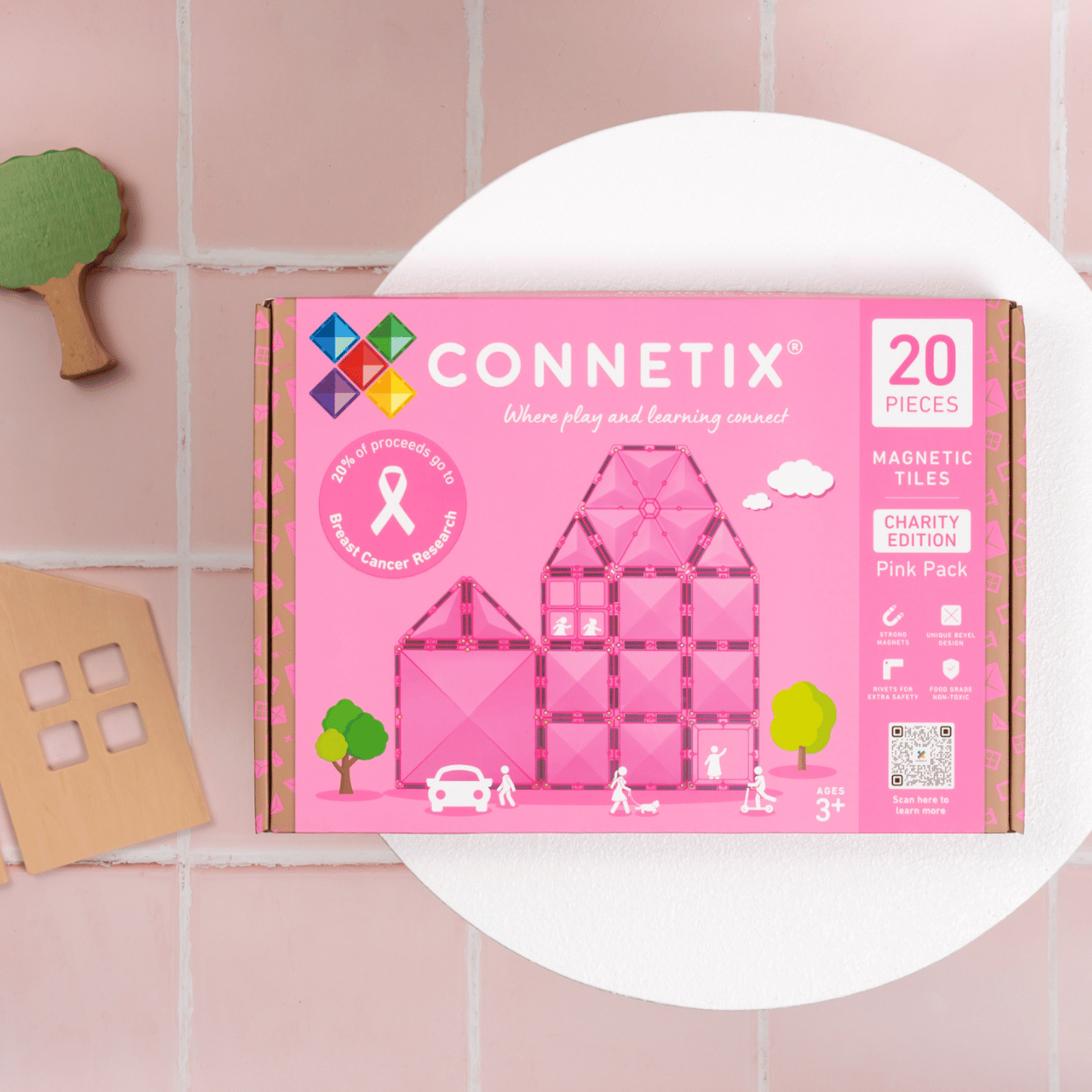 Connetix Tiles Charity set Pink (20 kom) - Image 10