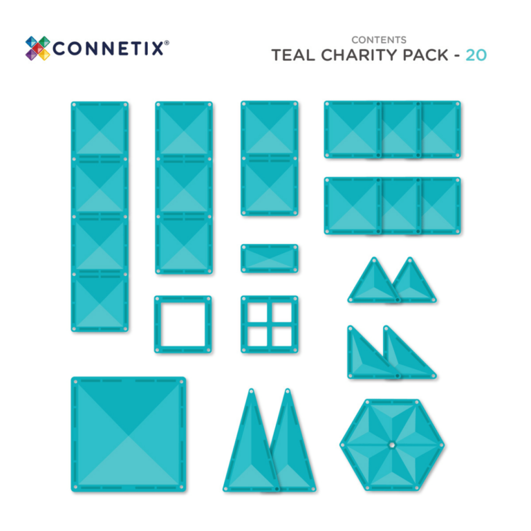 Connetix Tiles Charity set Teal (20 kom) - Image 10