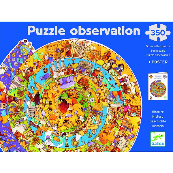 Djeco Edukativne puzzle - Istorija svijeta 350 kom