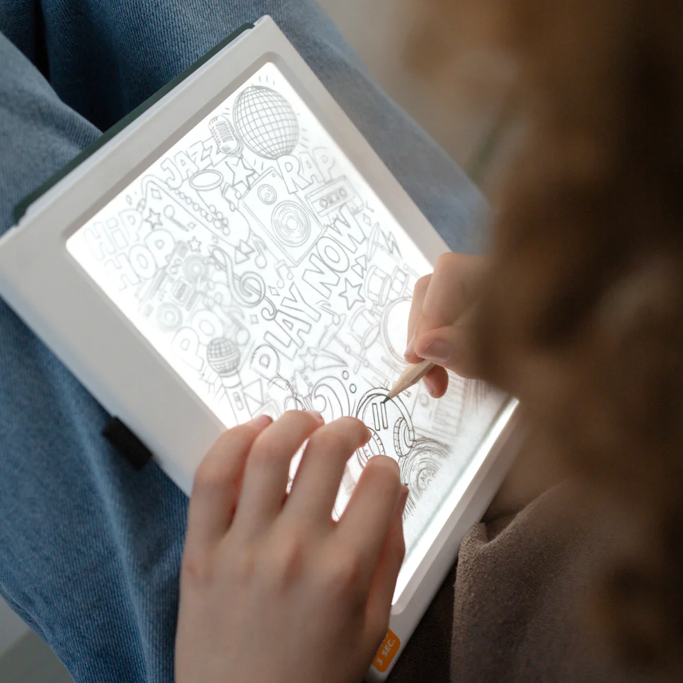 Kidywolf K-DRAW PAD Svjetleća tabla za crtanje s 30 ilustracija Melimelo - Image 4