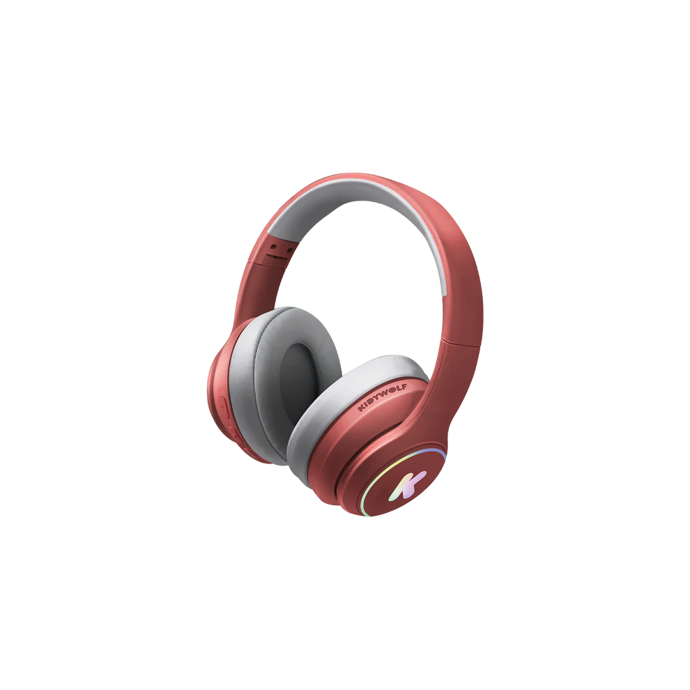 Kidywolf K-EARS Bluetooth slušalice za djecu i tinejdžere 85 dB Red Dark