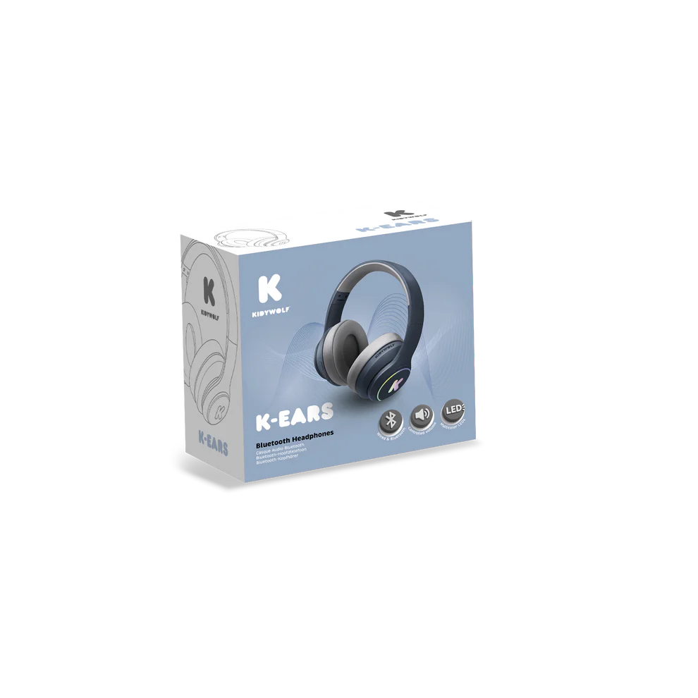 Kidywolf K-EARS Bluetooth slušalice za djecu i tinejdžere 85 dB – Blue - Image 5