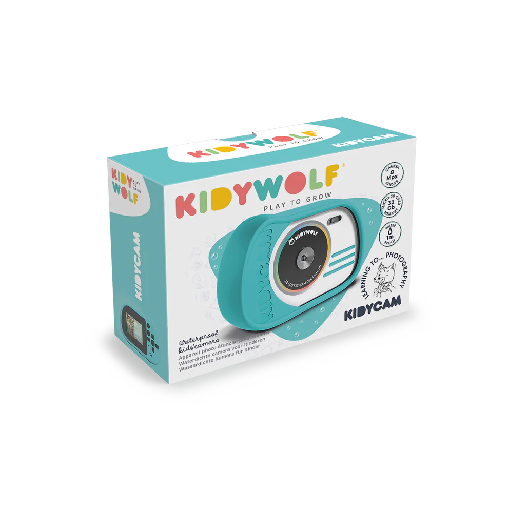 Kidywolf KIDYCAM Vodootporni dječiji fotoaparat Cyan - Image 7