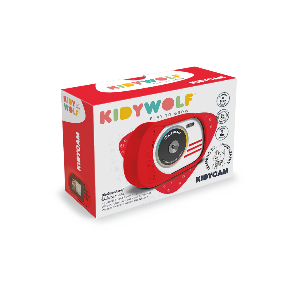 Kidywolf KIDYCAM Vodootporni dječiji fotoaparat Red - Image 7