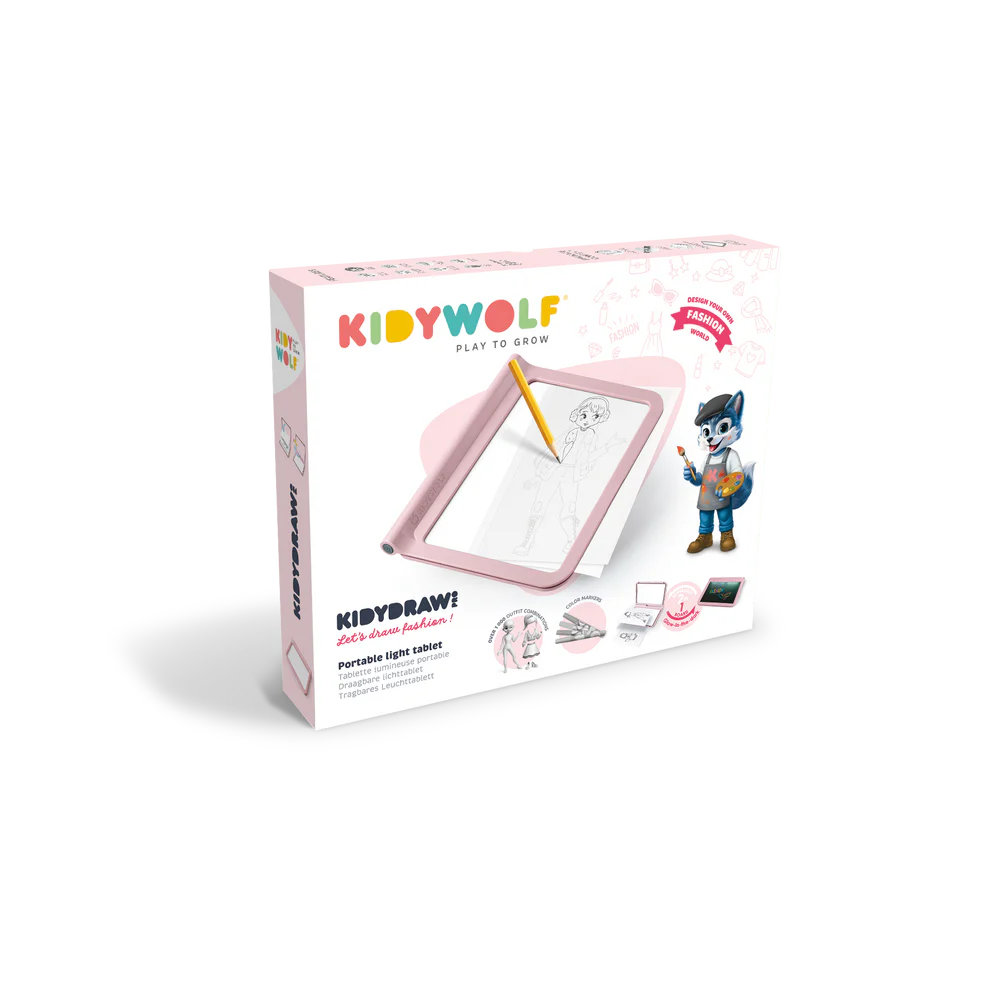 Kidywolf KIDYDRAW PRO Svjetleća tabla za crtanje i pisanje Pink - Image 13