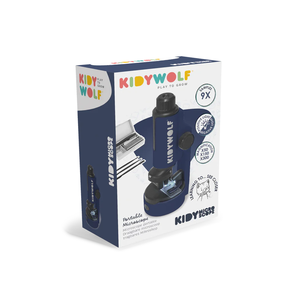 Kidywolf KIDYMICROSCOPE Prijenosni dječiji mikroskop x50/x150/x300 Blue - Image 8