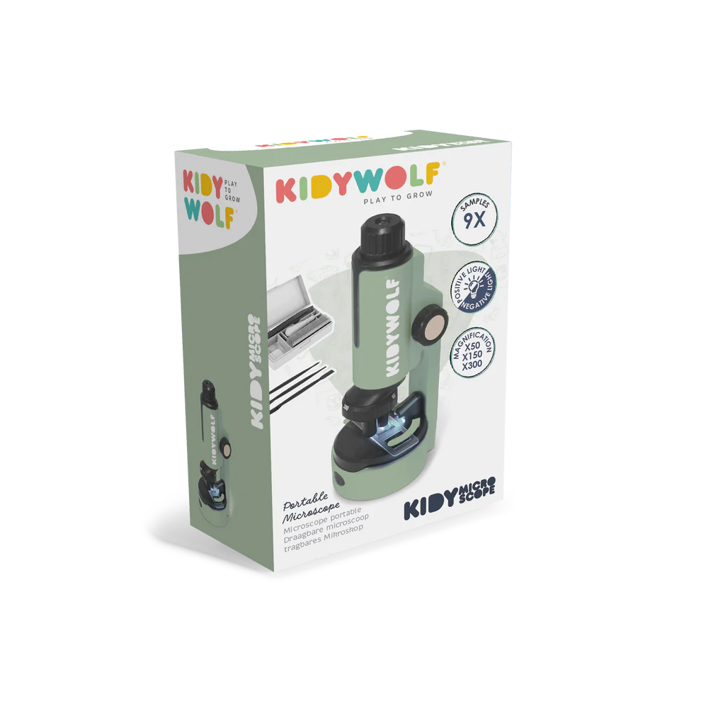 Kidywolf KIDYMICROSCOPE Prijenosni dječiji mikroskop x50/x150/x300 Green - Image 10