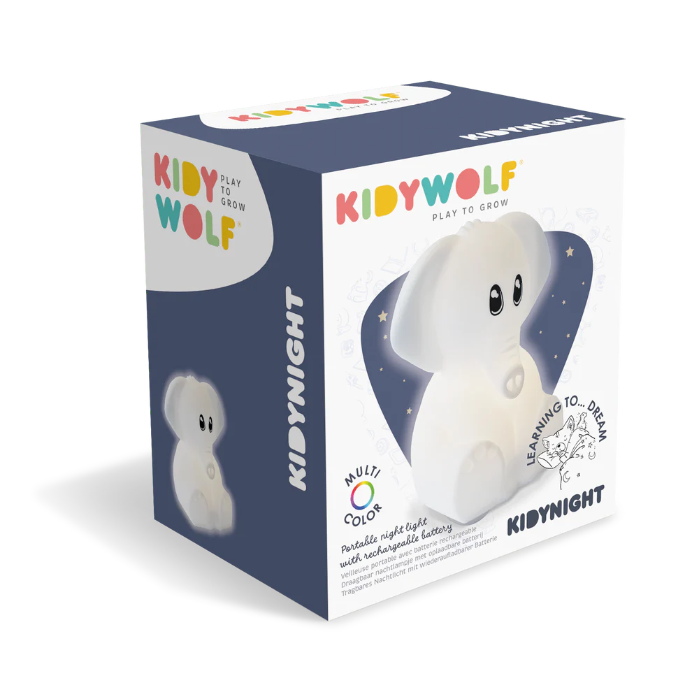 Kidywolf KIDYNIGHT Umirujuća noćna lampa za uspavljivanje Elephant - Image 8