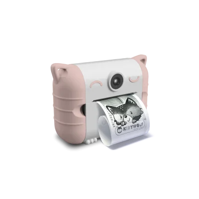 Kidywolf KIDYPRINT Dječiji instant fotoaparat s termo printerom (8MP) - Pink