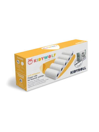 Kidywolf KIDYROLL 5 samoljepljivih termo rolni za KIDYPRINT kameru Stickers