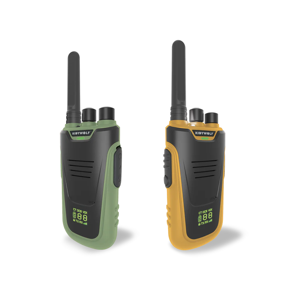 Kidywolf KIDYTALK Walkie-talkie za djecu (6 km domet) Green Orange