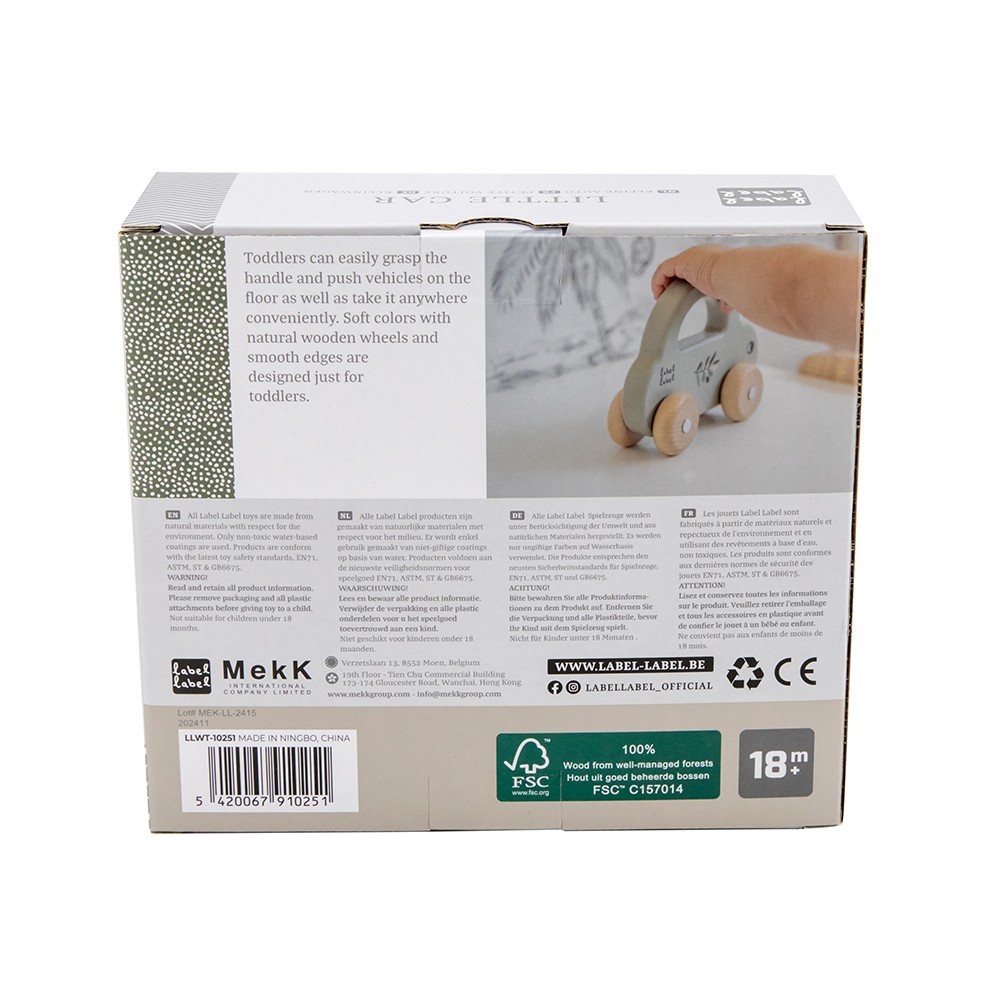 Label Label Drveni autić Olive Green - Image 3