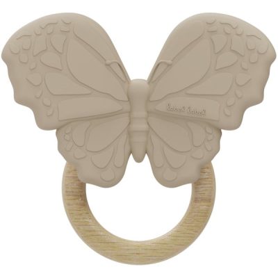 Label Label silikonska Glodalica Grickalica - Leptir Nougat