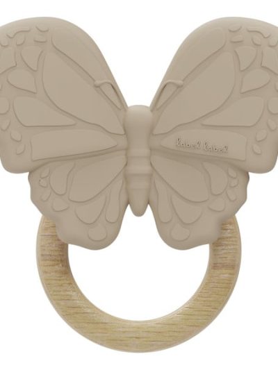 Label Label silikonska Glodalica Grickalica - Leptir Nougat