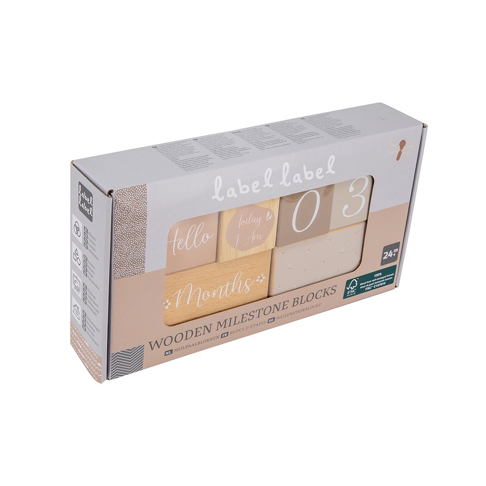 Label Label Drvene Milestone Kockice Nougat - Image 4