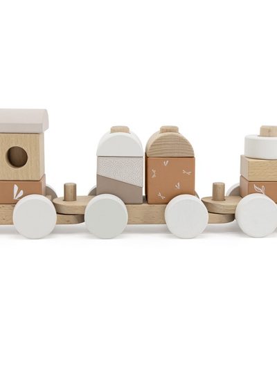 Label Label Drveni didaktički vozić za slaganje Nougat