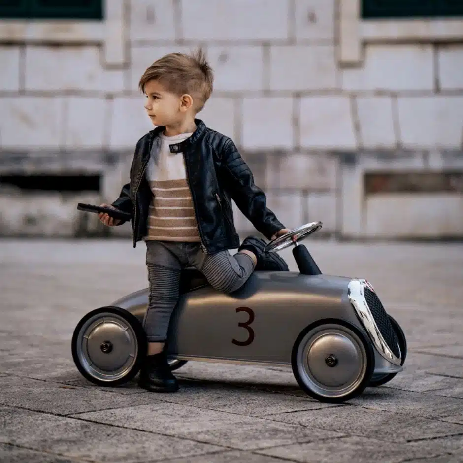 Baghera Ride-On Rider New Silver retro autić za djecu - Image 2