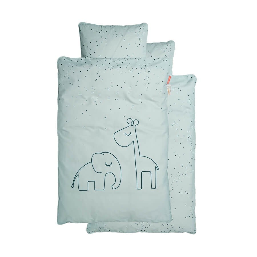 Done by Deer Posteljina Dreamy dots Blue (70×100; 40×45)
