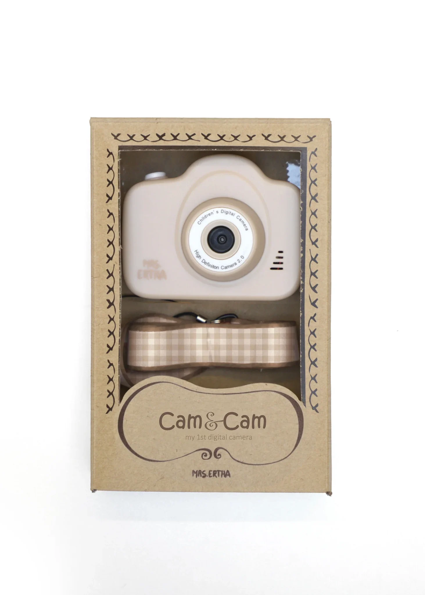Mrs Ertha Cam Cam v25 - Moj Prvi Fotoaparat - Soft Squares Ivory