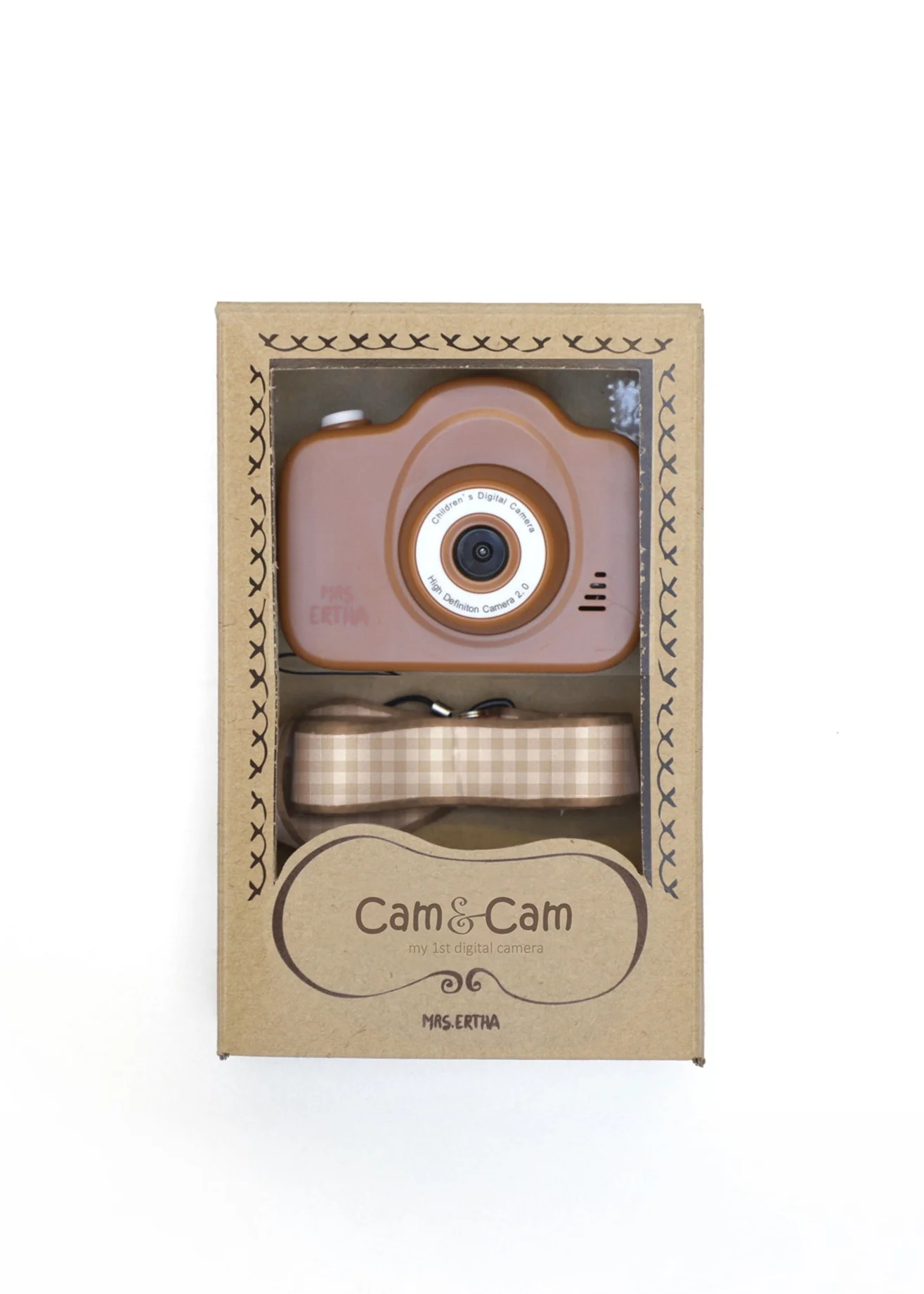 Mrs Ertha Cam Cam v25 - Moj Prvi Fotoaparat - Soft Squares Rusted