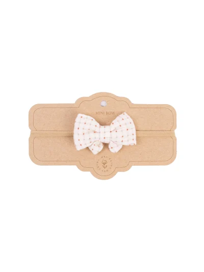 Mrs Ertha Traka za kosu s mašnom Organic Squares