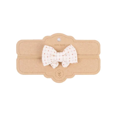 Mrs Ertha Traka za kosu s mašnom Organic Squares