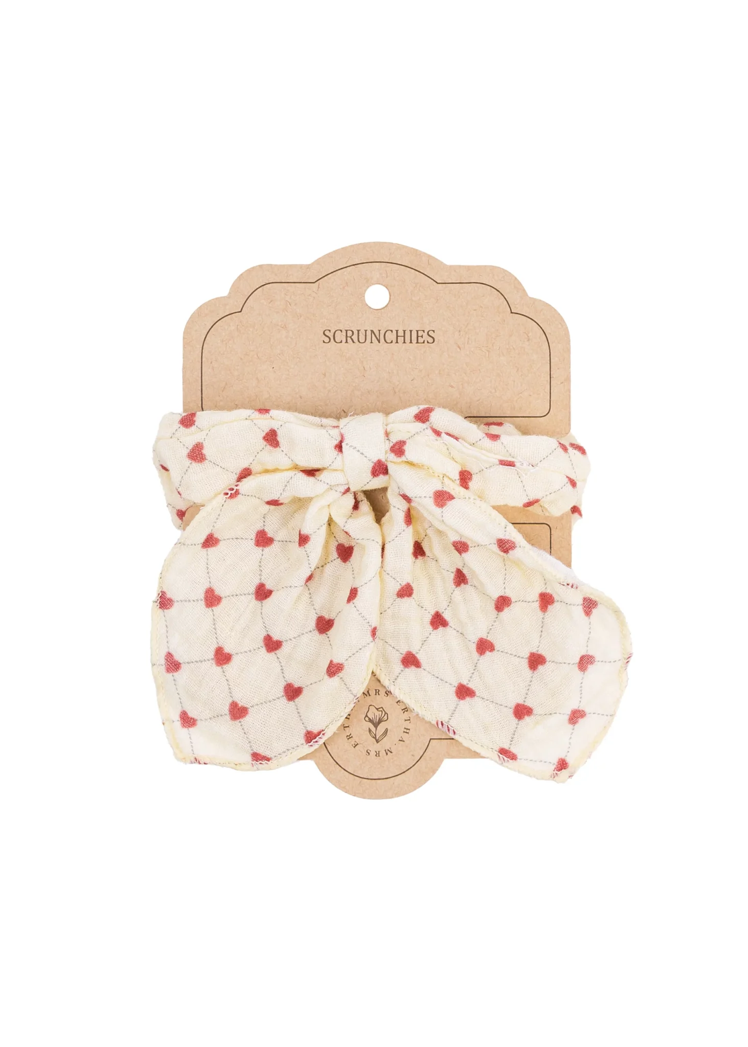 Mrs Ertha Scrunchies ukrasna gumica sa mašnom Lovely Roots