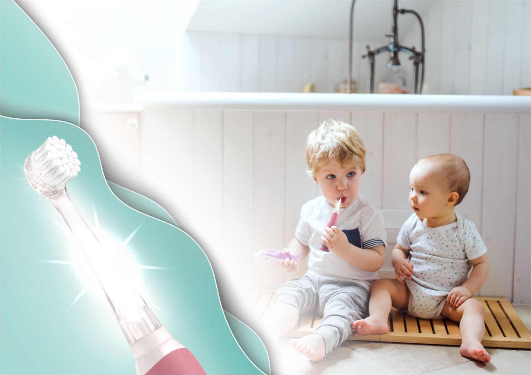 Neno Denti Električna četkica za zube za bebe (3–36m) Pink - Image 7