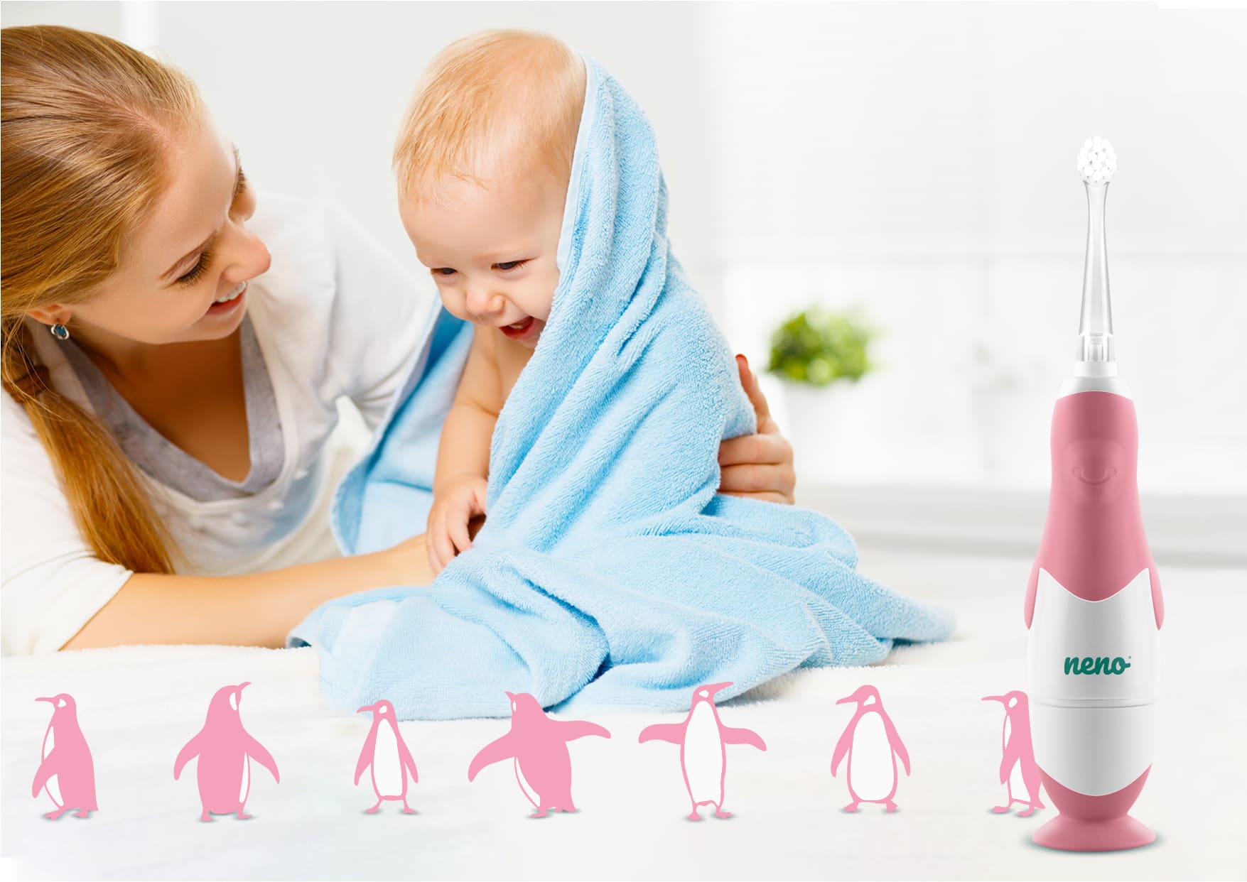 Neno Denti Električna četkica za zube za bebe (3–36m) Pink - Image 9
