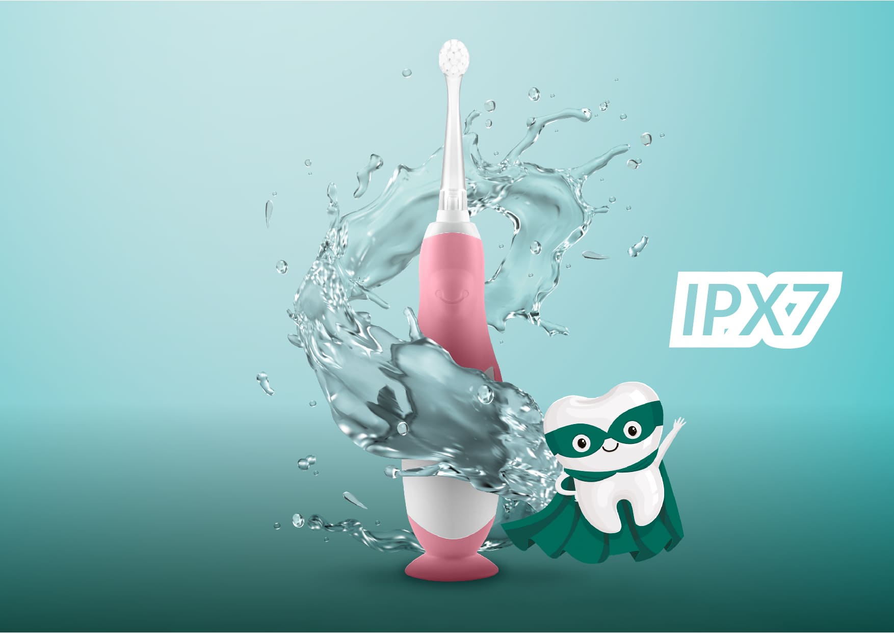 Neno Denti Električna četkica za zube za bebe (3–36m) Pink - Image 2