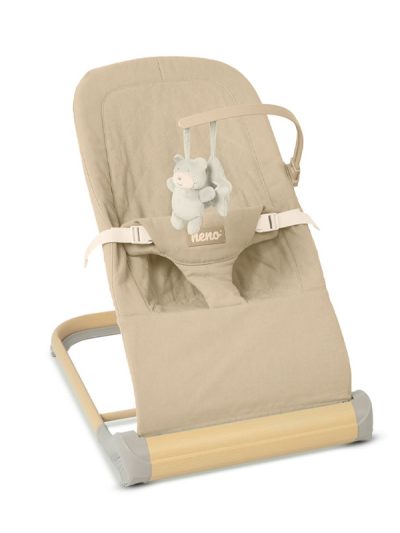 Neno Nesso ležaljka za bebe (3 položaja, 100 % pamuk, prenosiva), Cream