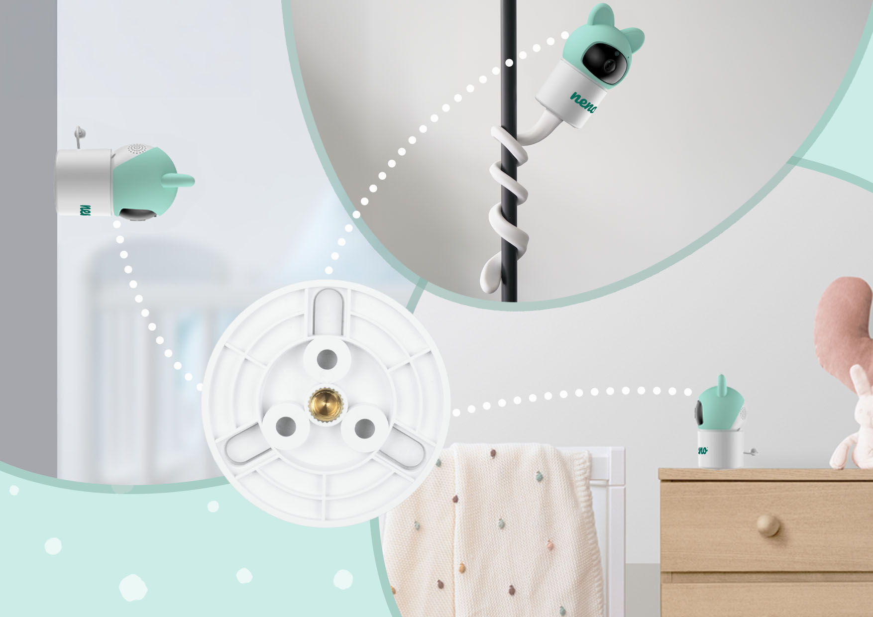 Neno Orso Profesionalni Wi-Fi IP baby monitor (Full HD, Tuya Smart) - Image 14